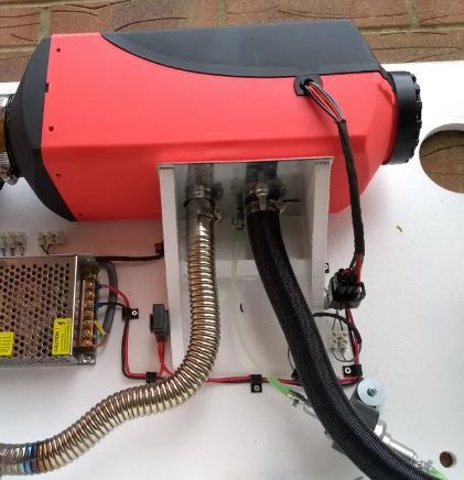 Diesel heater installation